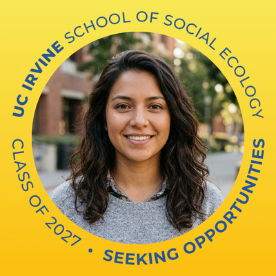 student headshot in yellow background
