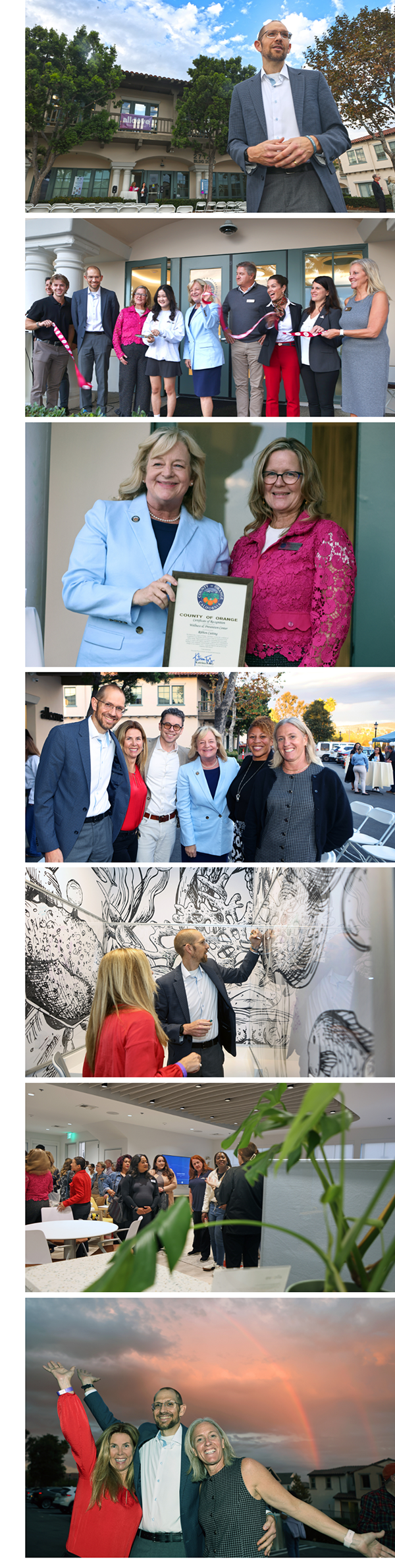 scenes from the ribbon-cutting ceremony