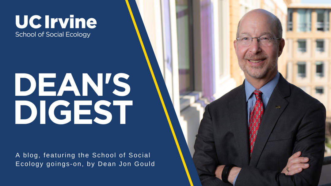 Dean's Digest blog banner with photo of Jon Gould