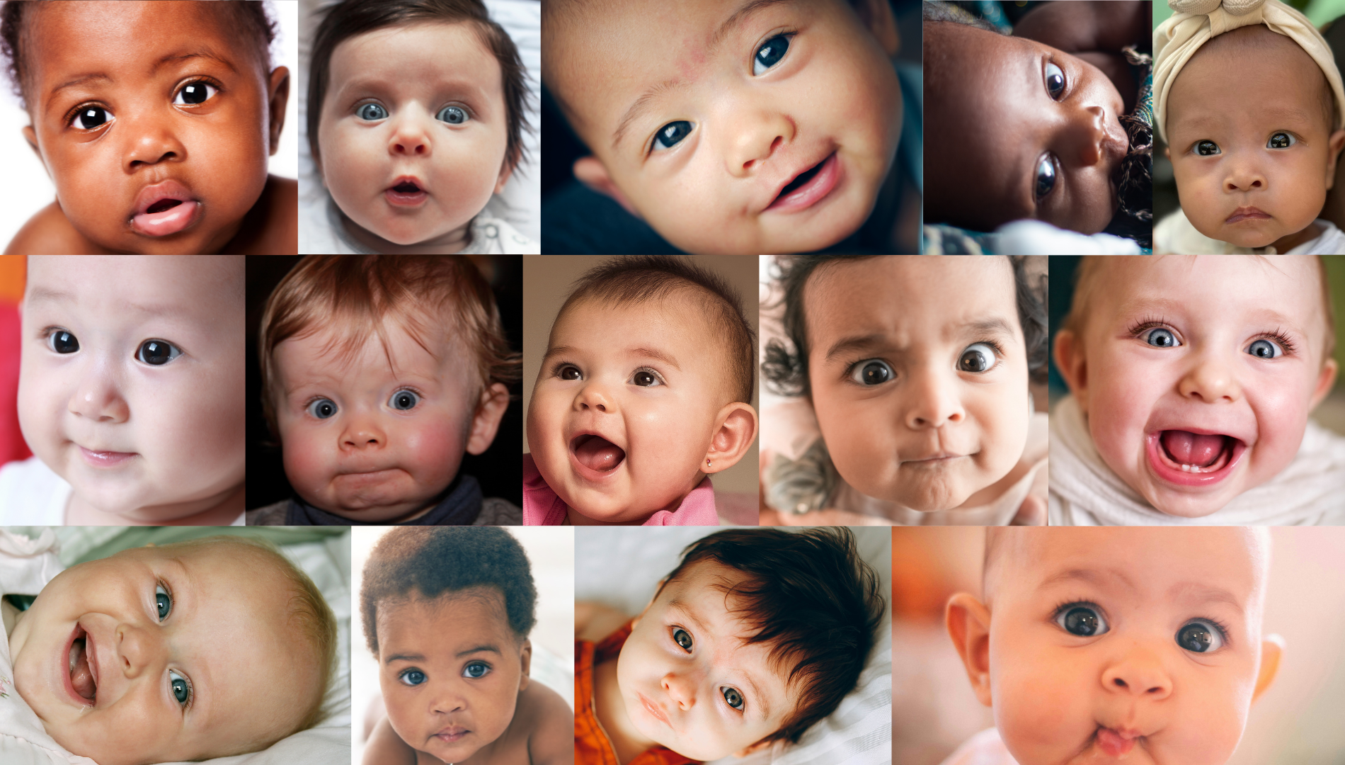 collage of baby faces