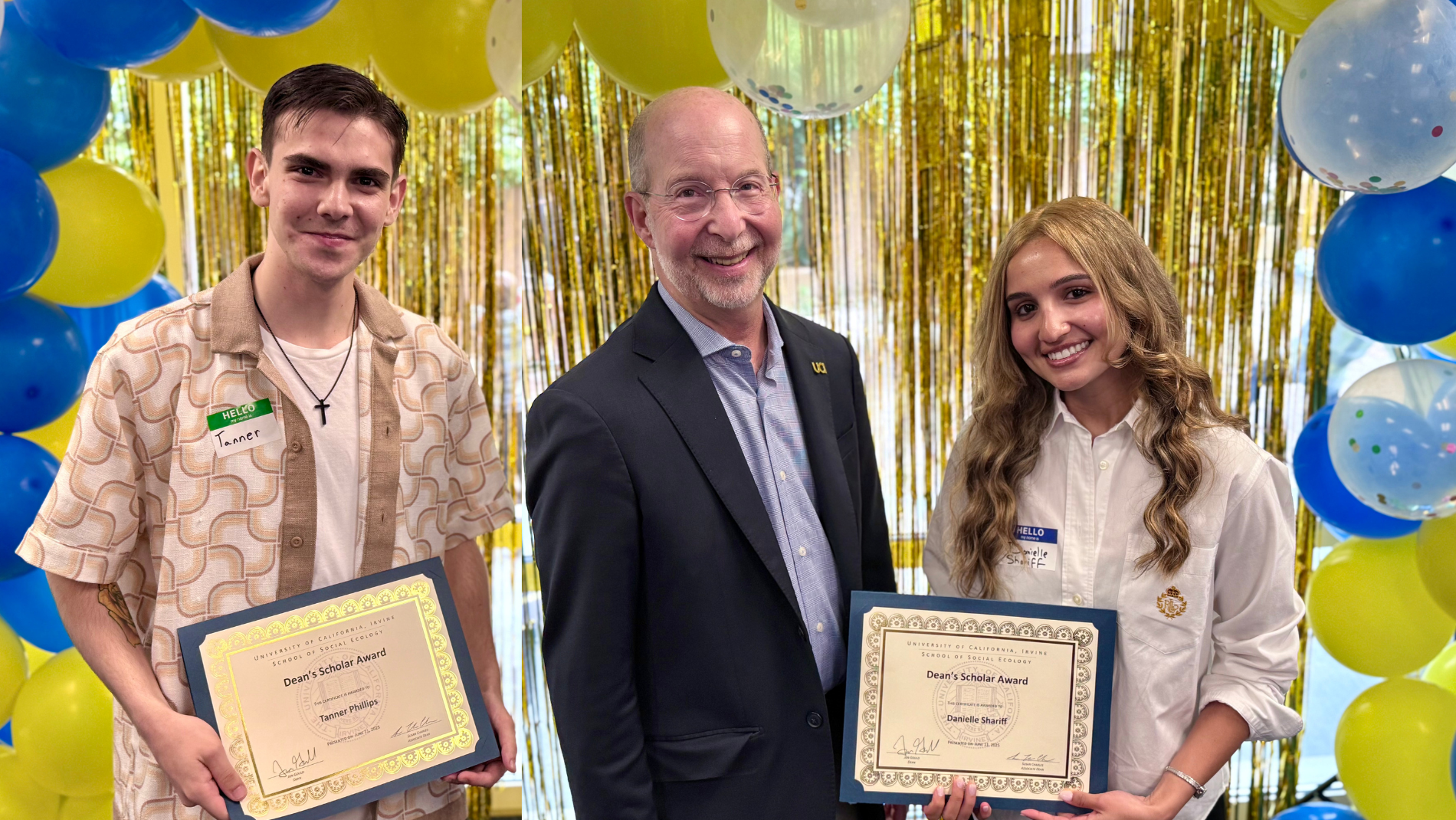 dean's scholar awardees
