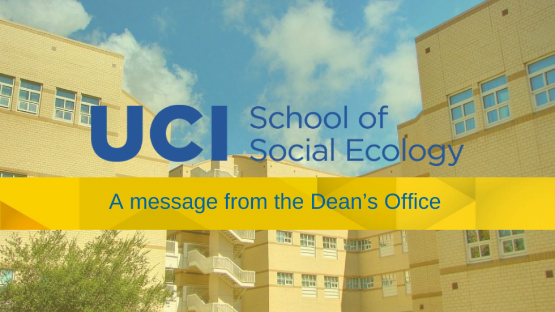 message from the deans