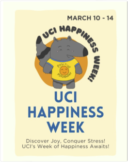 This is the logo for UCI Happiness Week 2025
