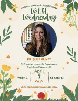 This is the WISE Wednesday flier for 4/9/25