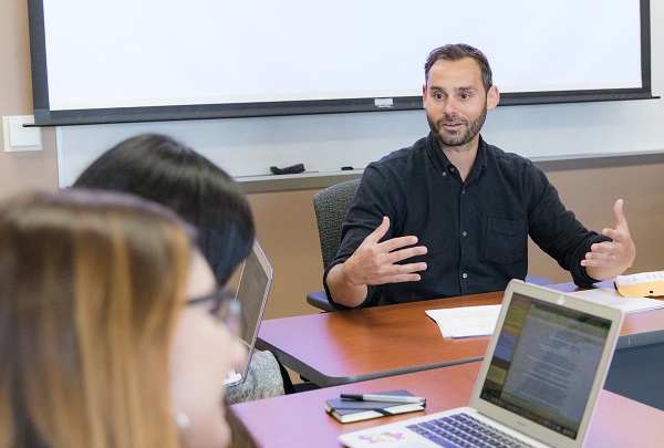 Paul Piff teaches the online science and practice of compassion course. Photo by Patricia DeVoe